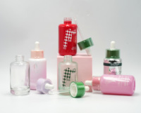 Ensemble d'emballages cosmétiques en verre multi-spécifications, pot en verre haut de gamme pour crème de soin de la peau, flacon de lotion, flacon de sérum, crème