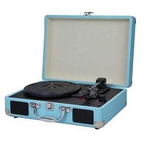 Factory Custom Portable Suitcase Vinyl Turntable <b>Record</b> <b>Player</b> 3 Speed BT <b>USB</b> Built in Speakers <b>Record</b> <b>Player</b> Home Party Audio - Product Image 1