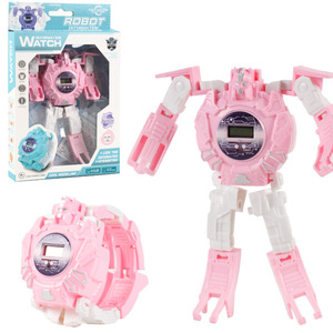 Montre robot transformable pour enfant avec écran numérique, jouet en plastique unisexe pour enfants de 4 à 6 ans, matériau ABS, étanche - Product Image 3