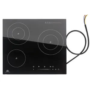 Ceramic Cooktop, Built-in 3 Burners Electric Stove Electric Cooker Hob With Touch Control Child Lock Timer Easy To Clean with Ha