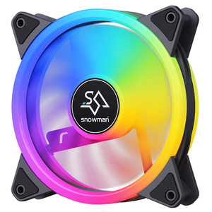 Pupazzo di neve gioco PC silenzioso ventola di raffreddamento 120mm PWM 4 Pin di illuminazione ARGB <span class=keywords><strong>CPU</strong></span> Air Cooler Desktop PC caso aria ventola di raffreddamento - Product Image 1