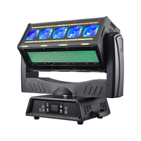 Projecteur de scène motorisé Super Puissance 1000W 5-en-1 : Effet Beam, Stroboscope, Laser, Chasing, Anneau LED RGBW, DMX512, Activé par le son, pour DJ et Disco
