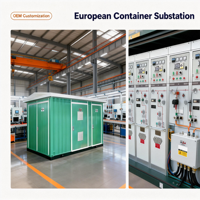 Transformador de Potencia Trifásico de 300 kVA, 20000 kVA, Modelo YB, Preinstalado, Subestación de 10 kV, Caja de Madera, Salida de Fábrica