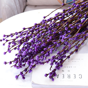 Flores Secas de Estilo Económico de Fábrica, Ramo de <span class=keywords><strong>Salix</strong></span> Argyracea, Fondo Natural para Decoración de Bodas, <span class=keywords><strong>Flor</strong></span> de Sauce Blanco Preservada - Product Image 5