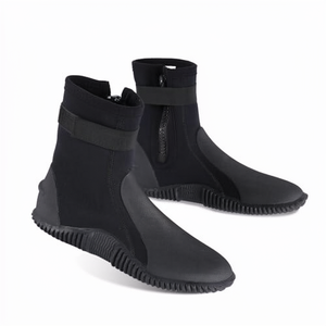 Botas de Buceo de Neopreno de 3mm para Adultos Unisex, Suela de Goma Antideslizante, Diseño con Cremallera para Buceo, Snorkel y Surf - Product Image 1