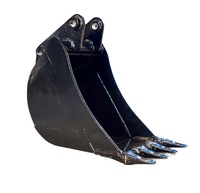 En stock : Godet de mini-excavatrice robuste pour chargeuse-pelleteuse JCB 3CX 4CX de 1,2 à 20 tonnes, largeur 400 mm 300 mm, Q345B+NM400, 1,3 m