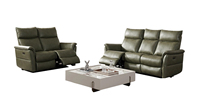 Ensemble de canapés inclinables électriques de luxe moderne 3+2+1 places avec dossier réglable, canapé en cuir de luxe à mouvement électrique pour salon