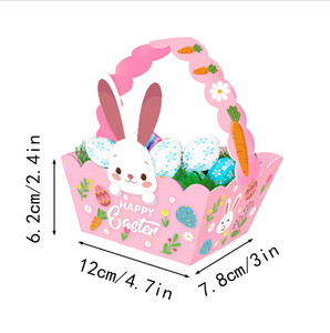 DAMAI Wholesale Easter Decor Bunny Egg Hen Gift Boxes 3D Irregular Shaped Handheld Party Favor Paper Boxes for Decoration - Product Image 4