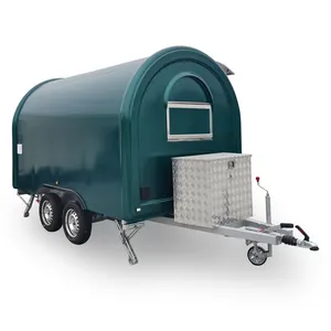 SILANG vert foncé offre d'événement personnalisable amovible Gourmet Ice Cream Marshmallow Burger Fried Chicken trailer