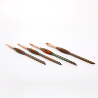 ArtSecret – ensemble de pinceaux de peinture pour détails, 4 pièces, poils en nylon doré, manche triangulaire en bois, acrylique, huile, gouache, aquarelle, modèle 2533