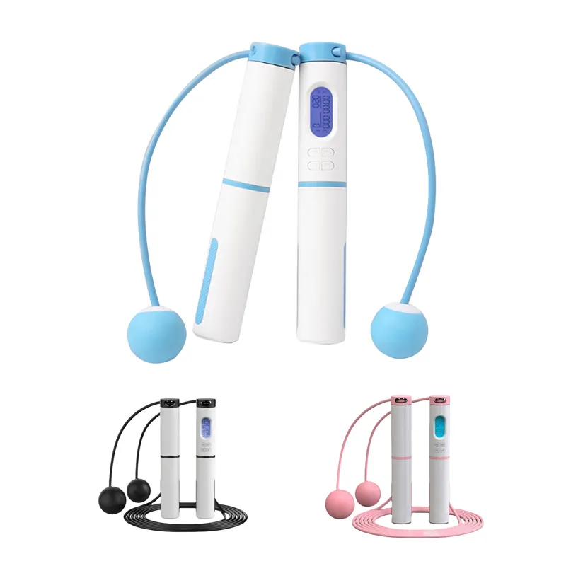 Оптовая продажа Интеллектуальный цифровой беспроводной анализ данных Счетчик калорий Таймер прыжок умная скакалка
