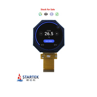 Layar sentuh bulat lingkaran 2.47 inci dengan antarmuka RGB layar LCD TFT resolusi 480*480