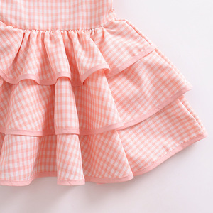 Vestidos de Niña para Bodas, Ropa Infantil de Varias Capas, Vestido Rosa de Algodón para Niñas Pequeñas - Product Image 6