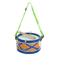Tambourine Cheap China Children Educational Musical Instrument Toy Wooden Bass Marching Band Snare Drums Colorful 22cm Sheepskin