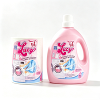 Étiquettes autocollantes personnalisées imperméables en rouleau, couleur intégrale, pour bouteilles de lessive, autocollants d'emballage à marque privée