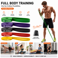 Bandas de Resistencia de Látex de Alta Calidad, Bandas de Fitness para Entrenamiento de Fuerza, Yoga y Ejercicios en Casa