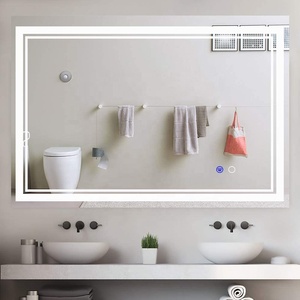 <span class=keywords><strong>Espejo</strong></span> LED <span class=keywords><strong>redondo</strong></span> moderno con iluminación retroiluminada, <span class=keywords><strong>espejo</strong></span> de maquillaje inteligente para el hogar, Hotel, decoración Rectangular de muebles de baño - Product Image 2