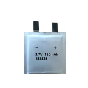 薄型バッテリー153535薄型バッテリー3.7V充電式バッテリー120mAh厚さ1.55mm