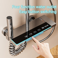 Système de Douche Mural Numérique de Luxe pour Salle de Bain avec Touches de Piano