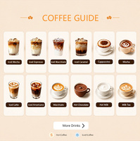 Distributeur automatique de café commercial TCN à rendement élevé (ROI) avec double moulin, machine à glaçons et système de boissons intelligent en libre-service