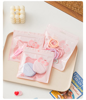 Sacs refermables pour chatons, sacs à bijoux, sacs à cosmétiques, sacs de rangement, sacs refermables en plastique, sacs d'emballage pour nail art à motifs de dessins animés