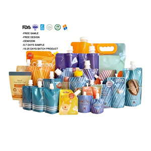 Emballage personnalisé Feiao pour boissons, yaourt, gelée, liquide vaisselle, détergent, savon, désinfectant, shampoing, cosmétiques, poche à bec verseur - Product Image 1