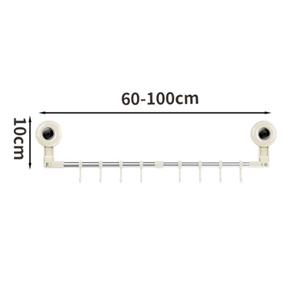 Porte-serviettes <span class=keywords><strong>mural</strong></span> multi-pliable et flexible à double télescopique, sans perçage, à ventouse, pour salle de bain et cuisine, avec <span class=keywords><strong>crochet</strong></span> de suspension robuste - Product Image 6