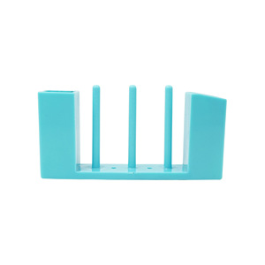 Light Blue Plastic Bobbin Holder 4 Core Magnetic Storage Rack For <b>Sewing</b> Machine Garment Factory Use - Product Image 1