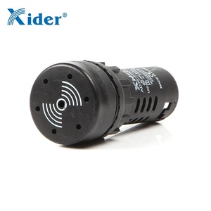 AD22-22SM LED chỉ báo tín hiệu đèn thí điểm với buzzer Đen - Product Image 1