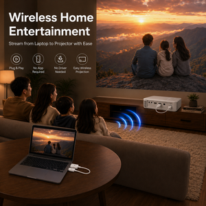 Extenseur d'affichage <span class=keywords><strong>HDMI</strong></span> sans fil sans application ni pilote, émetteur AV WiFi 2.4G 5G pour home cinéma et salle de classe - Product Image 3