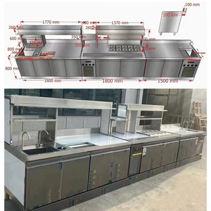 Chất Lượng Cao Trà Sữa Cửa Hàng Bàn Làm Việc Tủ Đông Trà Sữa Dưới Quầy Tủ Lạnh Nước Thanh Giao Diện Điều Khiển Tất Cả Các Thiết Lập Trà Bong Bóng Thiết Bị - Product Image 5