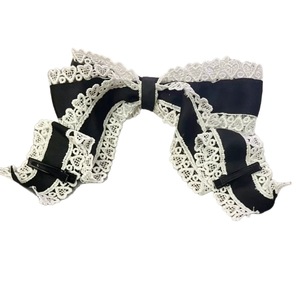 Multi-colored handmade Lolita <b>bow</b> KC headband lolita hair accessory headpiece all-cotton lace head buckle girl outfit - Product Image 5