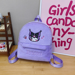 Siêu Mềm Vuông Sanrioed Mèo Sang Trọng Ba Lô Dễ Thương Phim Hoạt Hình Phim Hoạt Hình Kulomied Melodi KT Girls 'Crossbody Vai Túi Cho Sinh Nhật - Product Image 4