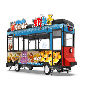 Electric Takoyaki Food Cart Double Side Service Window Mobile Octopus Balls Shrimp Street Snack <b>Vending</b> Trailer - Product Image 1