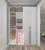 Ensemble de chambre à coucher moderne de luxe avec un dressing extensible en bois durable et portable pour un usage domestique