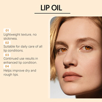Huile à lèvres hydratante et nourrissante au collagène 4,3 ml – Marque privée OEM – Végane – Gloss repulpant et lissant