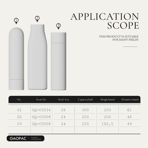ชุดบรรจุภัณฑ์ผลิตภัณฑ์ดูแลผิวแบบรักษ์โลก ขนาด 250/300 มล. ทำจาก HDPE สำหรับขวดใส่ผลิตภัณฑ์ดูแลเส้<span class=keywords><strong>น</strong></span>ผม เครื่องสำอาง โลชั่นบำรุงผิว ขวดบีบสำหรับ<span class=keywords><strong>แชมพู</strong></span>และครีมนวด<span class=keywords><strong>ผม</strong></span> - Product Image 5