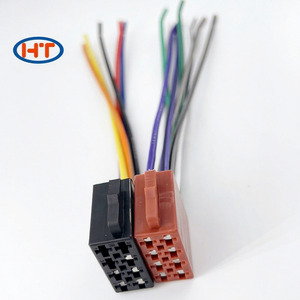 ISO kabel Perempuan memanfaatkan 15cm PVC mobil Stereo Adaptor konektor Radio kawat konektor Adaptor Plug Kit untuk mobil elektronik - Product Image 1