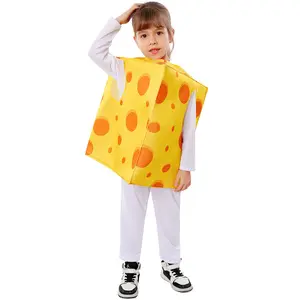 Baige Kids Kids Kids Cosplay Kostuum Gele Jas Pak Outfits Fantasia Halloween Carnaval Party Rollenspel Vermomming Kleding