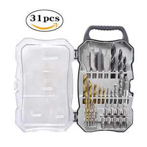 Juego de 31 brocas multiusos para trabajar la madera, incluye brocas helicoidales, brocas planas y destornilladores - Para comercio transfronterizo - Product Image 4