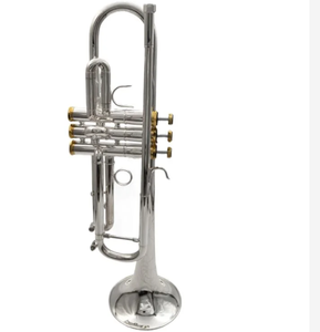 Trompette de style Schilke, musique orientale EM Classic, conception de tuyau de contrecorde inversé, calibre .460 ML, avec une cloche en laiton jaune monobloc - Product Image 5