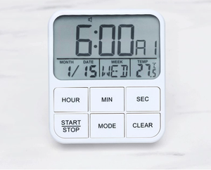 Dễ Thương màu kỹ thuật số hẹn giờ <span class=keywords><strong>mini</strong></span> điện tử hình vuông Thời gian ra clip cho trẻ em nhỏ nhựa hẹn giờ chạy bằng pin - Product Image 1