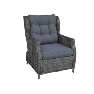 Chaise de jardin portable en rotin scandinave confortable et durable avec structure en aluminium pour usage extérieur, parcs, villas et hôtels - Product Image 2