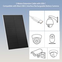 Vente flash : panneau solaire 8W modèle APH-P32, cadre noir, efficacité supérieure à 18,5 %, silicium monocristallin pour caméra de sécurité extérieure