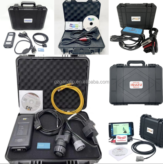 High Quality Professional Diagnostic Tool Kit for Caterpillar Komatsu Volvo Isuzu Cummins Hitachi JCB Doosan Heavy Equipment