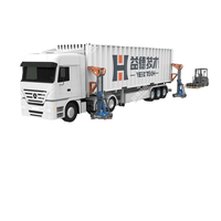 Système de levage de conteneurs 32T, course de 1700 mm pour conteneurs de 20 pieds et 40 pieds, télécommande sans fil