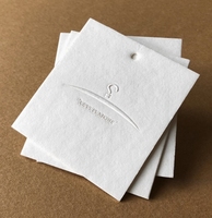 Cartes de luxe en coton avec logo personnalisé OEM/ODM étiquettes personnalisées de vêtements de haute qualité