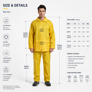 Traje Impermeable de Alta Calidad, <span class=keywords><strong>Chaqueta</strong></span> <span class=keywords><strong>y</strong></span> Pantalones Impermeables, Chubasquero de Alta Visibilidad <span class=keywords><strong>para</strong></span> Hombre <span class=keywords><strong>y</strong></span> <span class=keywords><strong>Mujer</strong></span>, Reflectante <span class=keywords><strong>para</strong></span> Exteriores, <span class=keywords><strong>para</strong></span> Trabajo <span class=keywords><strong>y</strong></span> Deportes - Product Image 2