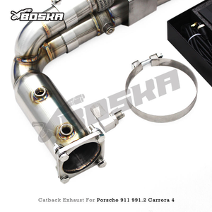 ท่อไอเสียสแตนเลส Boska Catback สำหรับ 991.2 4/S/4S 3.0T ปี 2016-2018 อัพเกรดเป็นท่อไอเสียแบบมี - Product Image 2