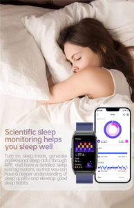 Montre connectée Android avec écran TFT, appels, réponse aux appels, surveillance de la pression artérielle, ECG, température corporelle, suivi de la santé, tracker de fitness, unisexe - Product Image 3